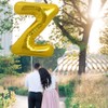 TONIFUL 40 Inch Large Gold Z Letter Balloons Jumbo Helium