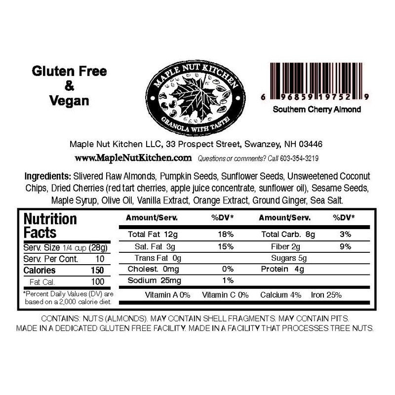Maple Nut Kitchen Southern Cherry Almond Granola 10 oz –