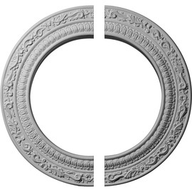 Ekena Millwork CM12AD2 Andrea Ceiling Medallion, 12"OD x 8"ID x 1/2"P (Fits Canopies up to 8"), Factory Primed