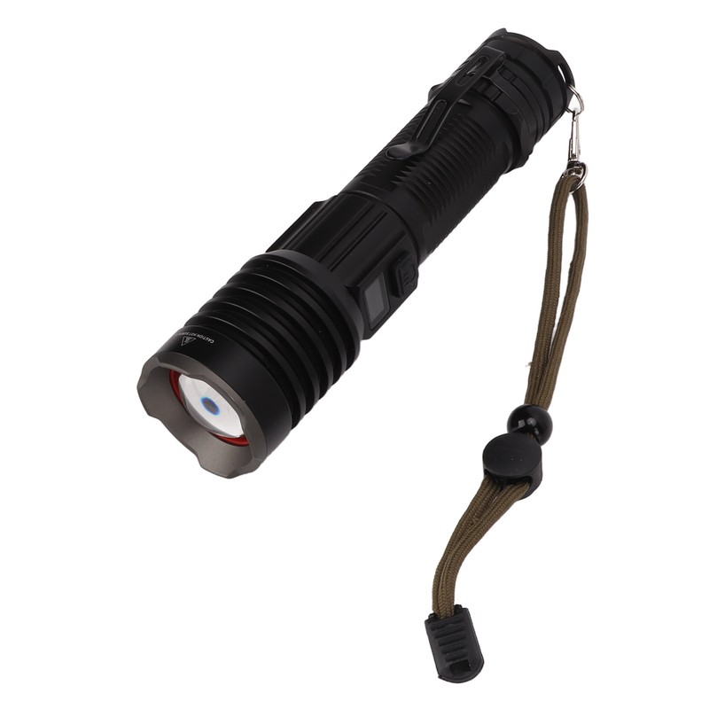 LED Flashlight USB Charging IPX4 Waterproof Aluminium Alloy Intelligent Digital