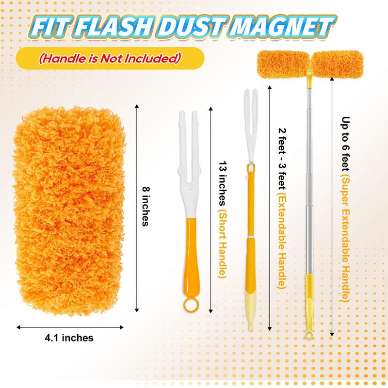 KEEPOW Reusable Dust Magnet Refill for Flash Dust Magnet Starter