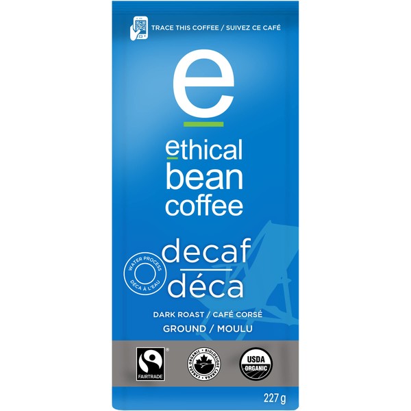 Ethical Bean Coffee Decaf, tostado oscuro