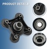 RALBDX Front/Rear Wheel Hub Bearing Studs Brake Rotor Compatible With
