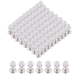 Set of 80 Magnetic Pins, Super Strong Magnetic Pins, Magnetic Hooks, Storage for Small Items, Perfect for Refrigerators, Whiteboards, Bulletin Boards, Maps, School, Office, Kitchen, Office Supplies