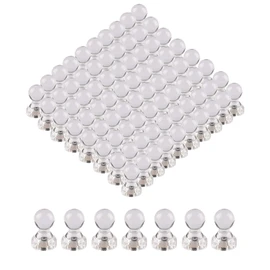 Set of 80 Magnetic Pins, Super Strong Magnetic Pins, Magnetic Hooks, Storage for Small Items, Perfect for Refrigerators, Whiteboards, Bulletin Boards, Maps, School, Office, Kitchen, Office Supplies