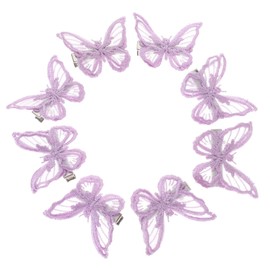 SOESFOUFU 8pcs Butterfly Hair Clip Bridal Hair Clip Black Hair Clips Flower Hair Accessories Butterflies Hair Clip Lace Butterflies Barrettes Flower Hair Clip Women Headdress Kids Hair Clip