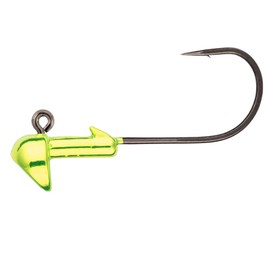 Northland Tackle Tungsten Stand Up Jig Heads, 2 Packs, Metallic Chartreuse, 1/4 Oz Size for Walleye, Bass, & Crappie