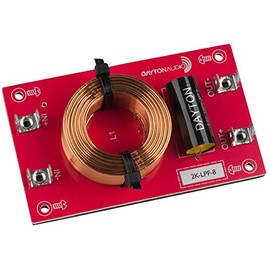 Dayton Audio 2k-LPF-8 Low Pass Speaker Crossover 2,000 Hz 12 dB/Octave