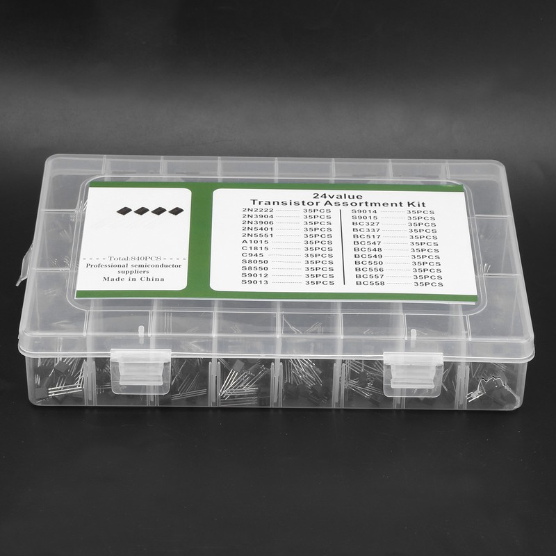 840Pcs Power Transistor Kit Triode Assortment Set Industrial Control Components