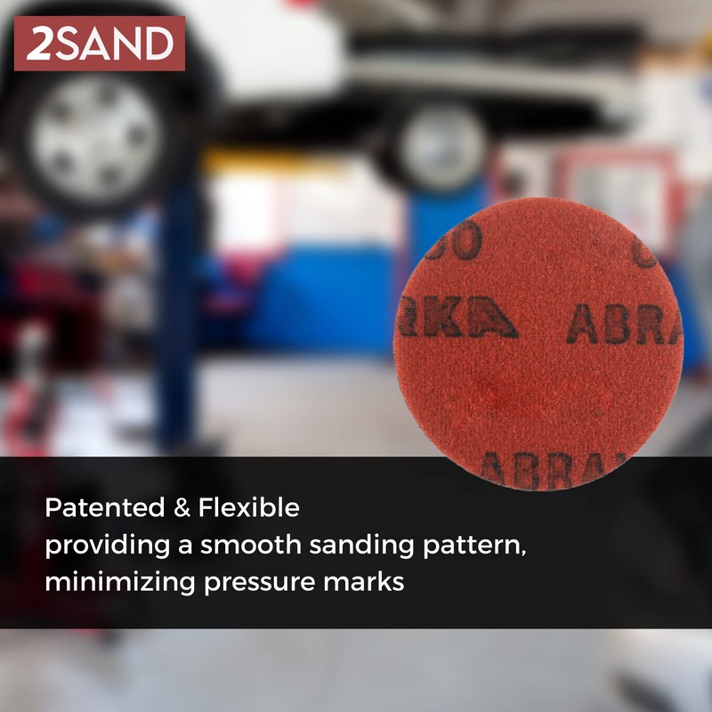 2SAND Mirka Abralon 5 inch Hook Loop Polishing Discs 2000