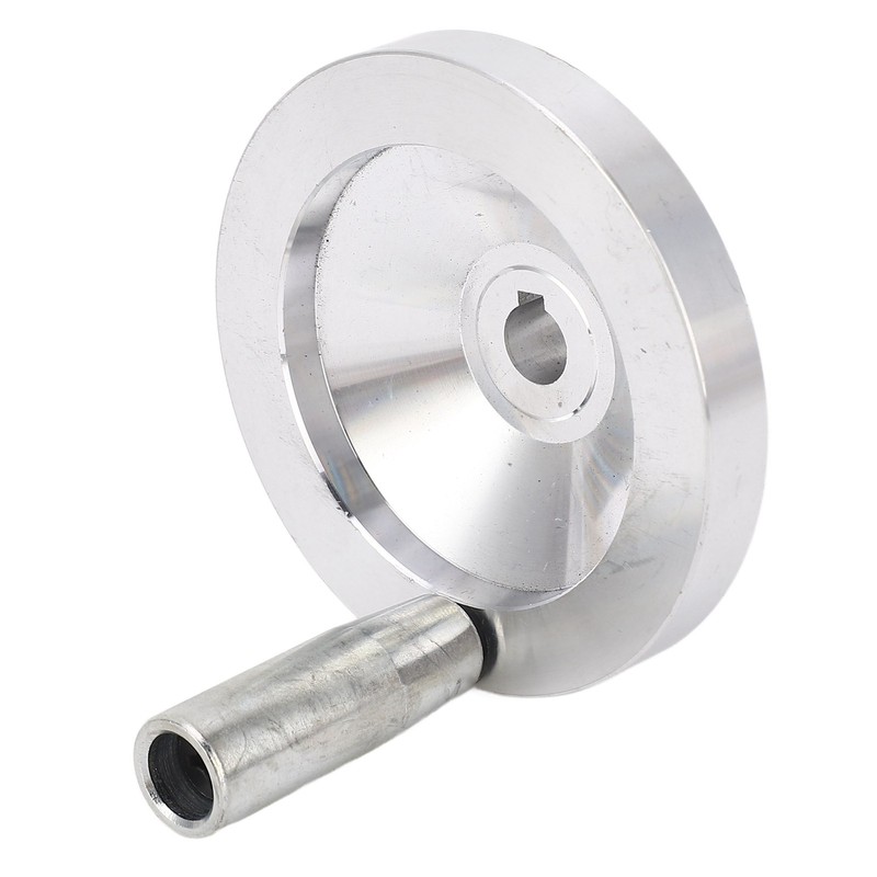 Lathe Handwheel 80mm Aluminum Alloy Hand Wheel with Crank Handle