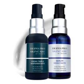 Derma Pro Skincare - Crema Despigmentante Ácido Kójico + Sérum Ácido Hialurónico - Daily Care