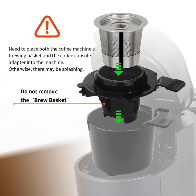 AODPWEN 2 Pack Reusable Pods for Ninja Dual Brew Coffee
