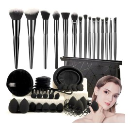 FAZXSSEA 49pcs Brochas De Maquillaje Profesional + Herramientas Cosméticas Estuche - Alta Calidad Para Maquilladoras Y Princi Brochas Maquillaje Profesional Brochas Maquillaje Kit De Maquillaje Brocha