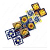 Escanver 100 Azulejos Talavera 10cm Diferente Colores Confeti Surtido
