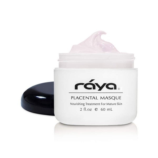 RAYA Placental Masque (606) | Nourishing Facial Treatment Mask for Dry or Aging Skin | Revitalizes and Helps Reduce Lines and Wrinkles