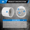 PVC Vent Cap for 2" Schedule 40 Pipe, Stainless Steel