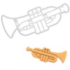 Trumpet Cookie Cutter 1 Piece