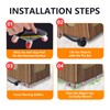Furniture Dolly Sliders, Furniture Movers with 360° Rotation Wheels, Furniture