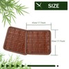 Ecloud Shop Bamboo Cool Seat Cushion Mat Set, Square Chair