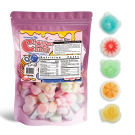 Gummy Glow Wax Candy 12oz Bulk Pack, Retro Chewy Wax Candies for Old School Candy Lovers with 55-65 Pieces & 5 Flavors, Nostalgic Sweet Treats
