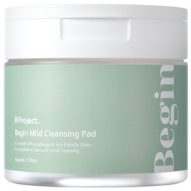 B-Project Hypoallergenic Aloe Cleansing Pads 170ml, 1 piece, 60 sheets / 비프로젝트 저자극 알로에 클렌징 패드 170ml, 1개, 60매입
