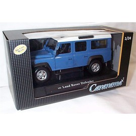 Cararama Blue and White LAND R0VER Defender 1:24 scale diecast model