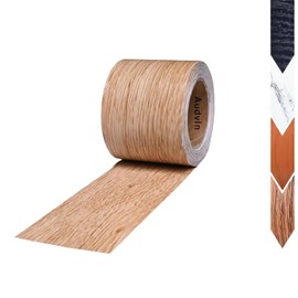 Audvln Wood Grain Repair Tape, 2 inches x 32 feet Wood Grain Tape, Self-Adhesive Wood Tape for Furniture, Flooring, Cabinets, Doors, Windows, Handmade DIY (Brown Oak)
