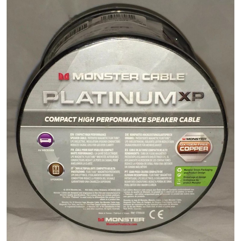 Monster 🎁 Monster Cable Platinum XP High Performance Speaker Wire