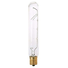 Satco 20T6 1/2N Incandescent Tubular, 20W E17 T6 1/2, Clear Bulb [Pack of 24]