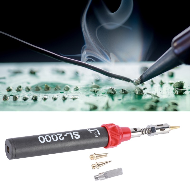 Gas Soldering Kit 5‑in‑1 Pure Butane Soldering Iron Multiple Tips