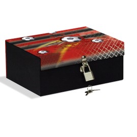 Box with Lock 18.5 x 14 x 7.5 cm Ideal for Storing Secrets, Jewellery and Figures