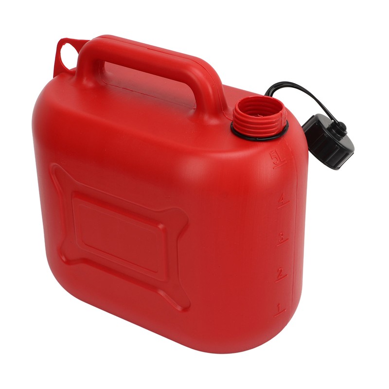 Gas Can 5L 1.3 Gallon ABS Leakage Free Red Portable