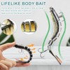 Fhioevt Pack of 5 Fishing Lures Artificial Bait Wobbler Pike