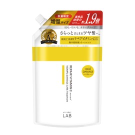 unlabel V Repair Hair Treatment, Refill, 1.9x, Made in Japan, Hair Care, Vitamin C Derivative, Beauty Serum Treatment, Concentrated Care, Moisturizing, Damage Repair, Glossy Hair, Cuticle Protection, 20.9 fl oz (590 ml)