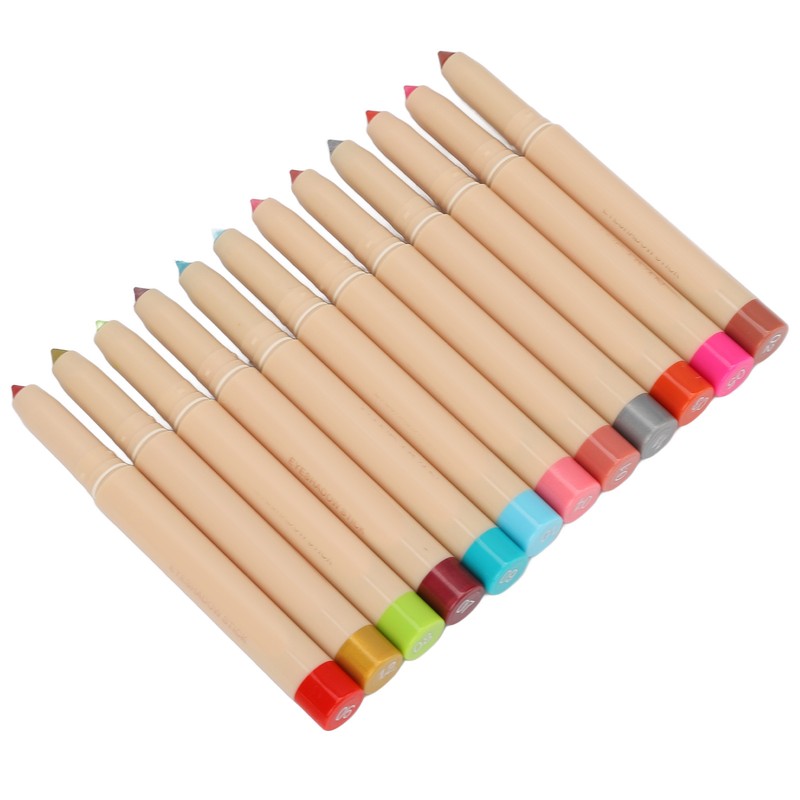 12pcs 0.03oz Eyeshadow Stick Set Women Waterproof Long Lasting Makeup