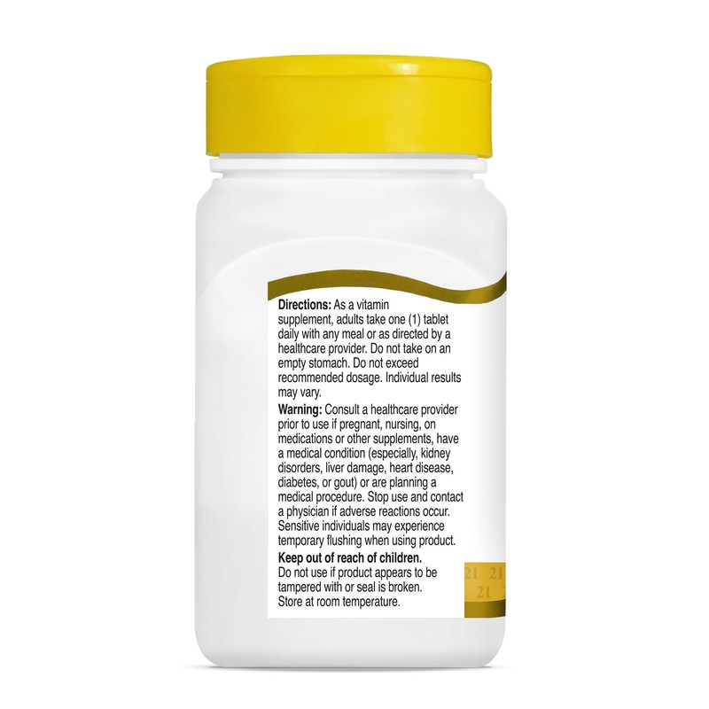 21st Century Niacinamide 500 mg Prolonged Release Tablets, 110 Count