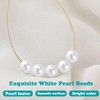 Abalorio de perlas blancas de 8 mm, 1000 piezas, redondas,