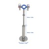 Stainless Steel Adjustable Pipe Clamp Bracket - Wall/Ceiling Mount Support