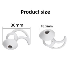 SNHTLS Replacement Eartips Silicone Earbuds Buds Set Wireless Earphone Compatible with Bose Small Shark Sports Headphones 3 Pair Silvery