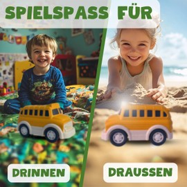 BIOPLAY® XXL School Bus | Organic Plastic | Sustainable Toy from 18 Months for Boys and Girls | Indoor and Outdoor | Omnibus | Student Bus