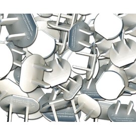 Safety Caps 100 Jumbo Pack for Electrical Outlets and Child Safety, Draft Stopper