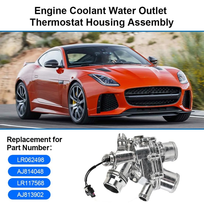WMPHE Aluminium Engine Coolant Thermostat Housing Compatible with 2014-2019 Land