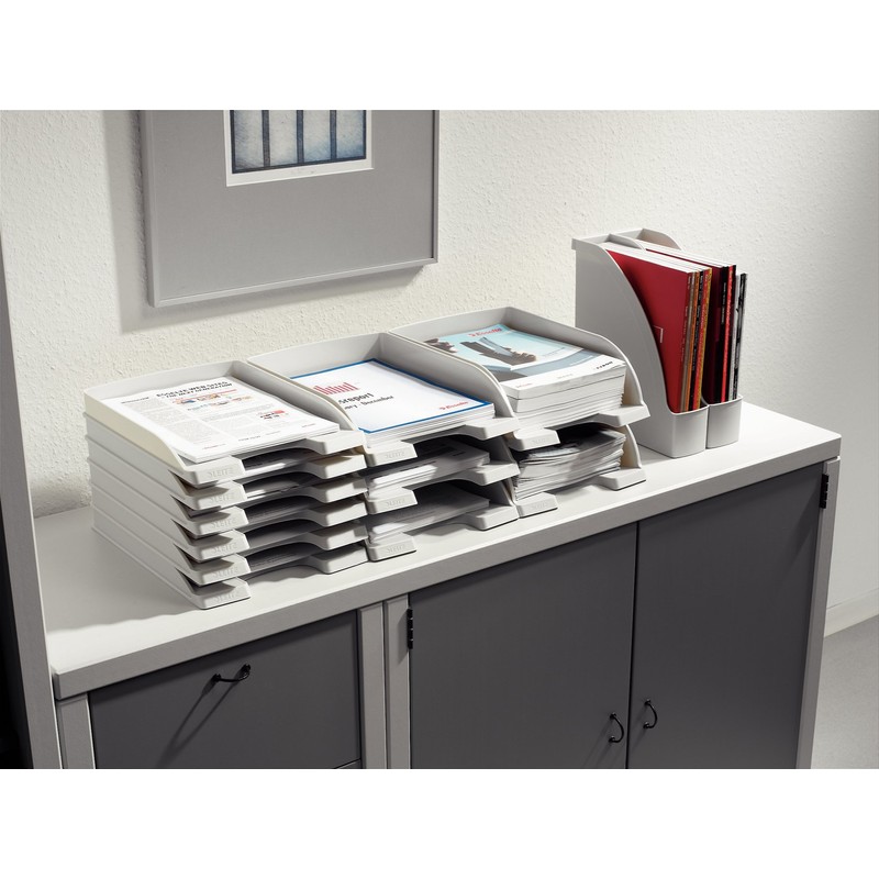 Leitz A4 Magazine File, Grey, Plus Range, 24760085