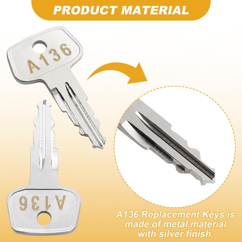 A136 SKS roof rack key,Yakima Replacement Key,Replacement Keys for Yakima