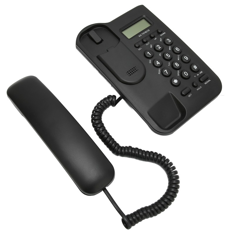 Desk Phone Caller ID Wall Mount Minimalist Corded House Phone