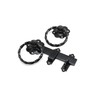 Heavy Duty Epoxy Black 6" 150mm Twisted Ring Gate Latch