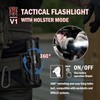 SABERTOOTH Police Tactical Flashlight-2200 High Lumen Duty Belt Flashlight for