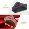 Beaupretty 2pcs Travel Comb Adorable Comb Carved Bunny Comb Portable