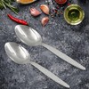 CREATIVECHEF Gray Kunz Spoon 2 Pack Stainless Steel Kunz Spoon,